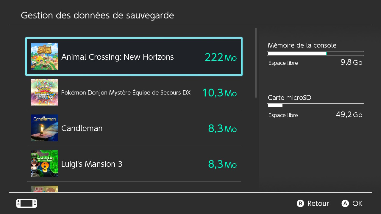 Animal Crossing New Horizons Supprimer et une partie, guide et astuce Breakflip
